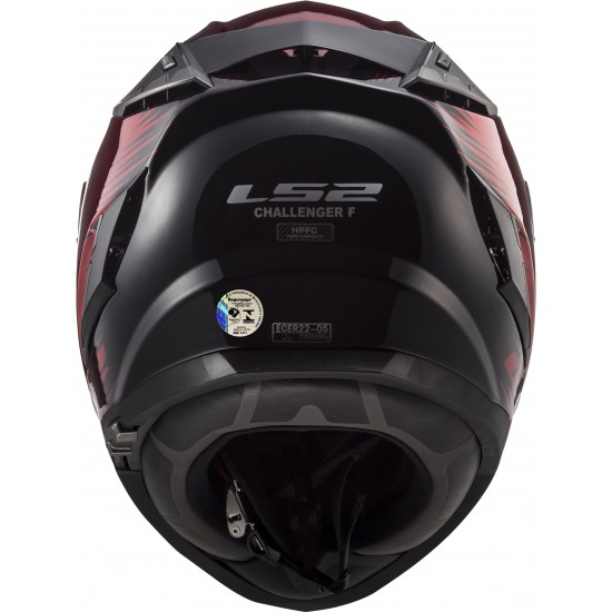 CAPACETE LS2 FF327 CHALLENGER MAGIC WINEBERRY PRETO